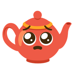 Teapot and Pleading face
