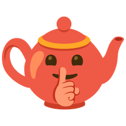 Teapot and Shushing face