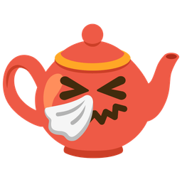 Teapot and Sneezing face