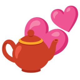 Teapot and Two hearts
