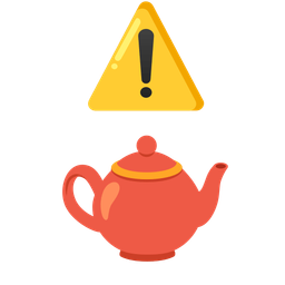 Teapot and Warning