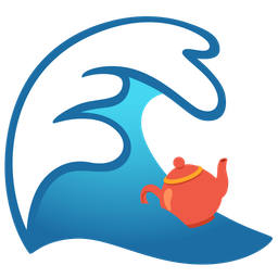 Teapot and Water wave