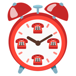 Telephone and Alarm clock