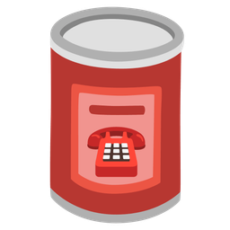 Telephone and Canned food