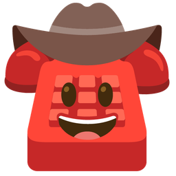 Telephone and Cowboy hat face