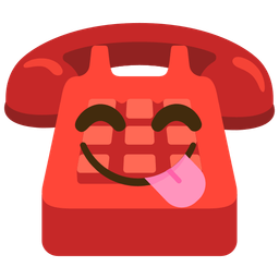 Telephone and Face savoring food