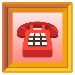 Telephone and Framed picture