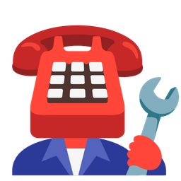 Telephone and Hammer and wrench