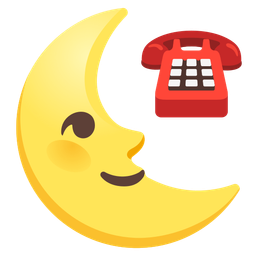 Telephone and Last quarter moon face