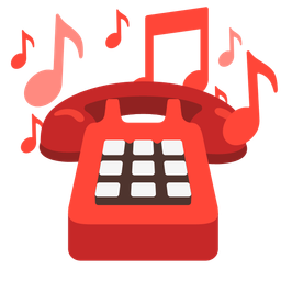 Telephone and Musical notes