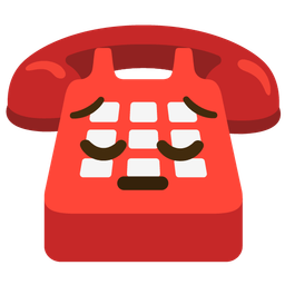 Telephone and Pensive face