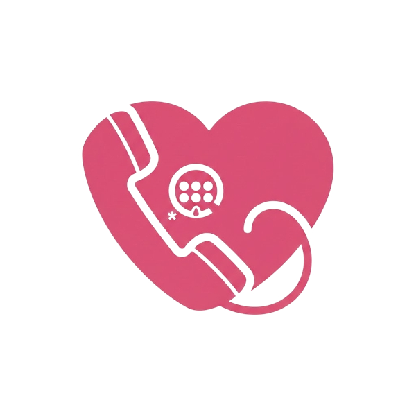 Telephone and Pink heart