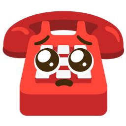 Telephone and Pleading face