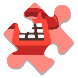 Telephone and Puzzle piece