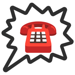 Telephone and Right anger bubble