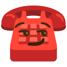 Telephone and Smirking face