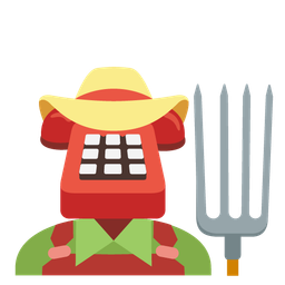 Telephone and Tractor