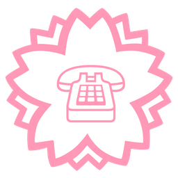 Telephone and White flower