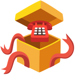 Telephone and Wrapped gift