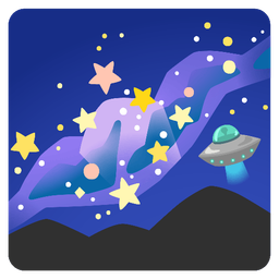 telescope and flying saucer