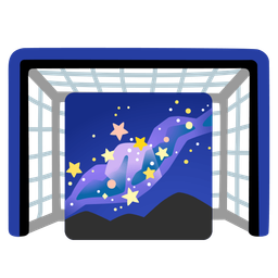 telescope and goal net