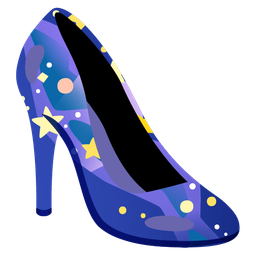 telescope and high-heeled shoe