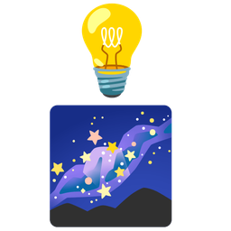 telescope and light bulb