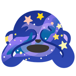 telescope and see-no-evil monkey