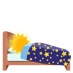 telescope and sun with face