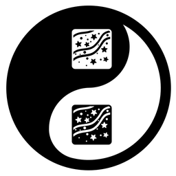 telescope and yin yang