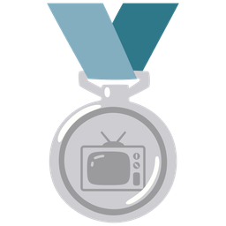television and 2nd place medal