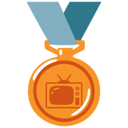 television and 3rd place medal