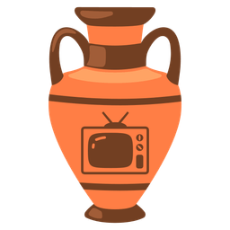 television and amphora