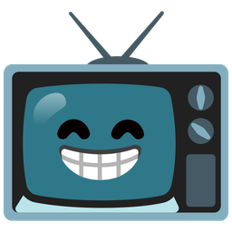 Television and Beaming face with smiling eyes