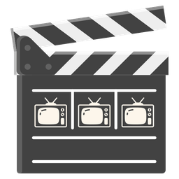 television and clapper board