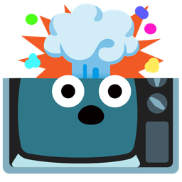 television and exploding head