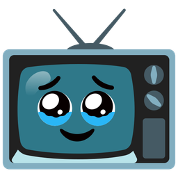 television and face holding back tears