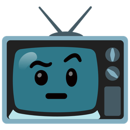 television and face with raised eyebrow