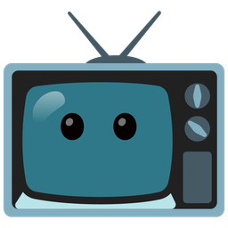 television and face without mouth