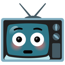 television and flushed face