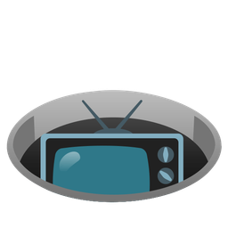 television and hole