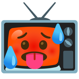television and hot face