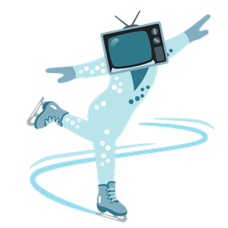 television and ice skate