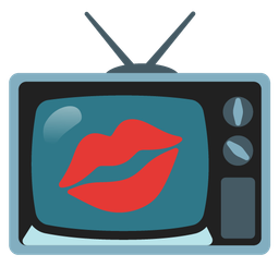 television and kiss mark