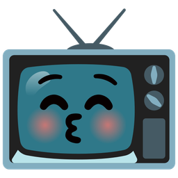 Television and Kissing face with closed eyes