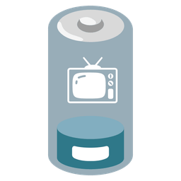 television and low battery