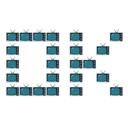 television and OK button