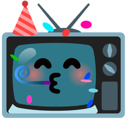 television and partying face