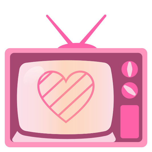 Television and Pink heart