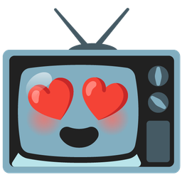 Television and Smiling face with heart-eyes
